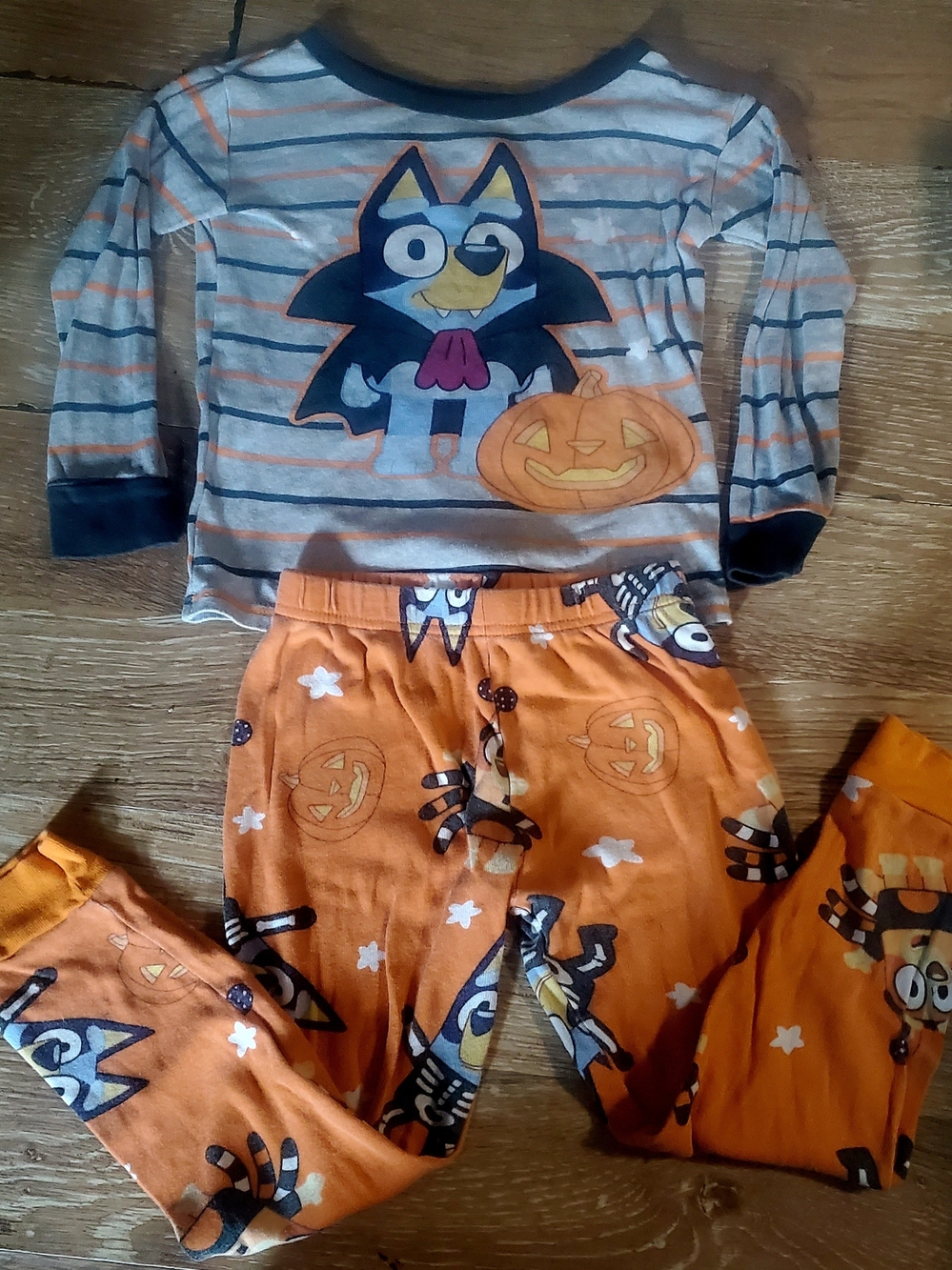 Kids Halloween Bluey Pajama Set-Boys & Girls